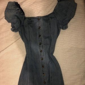 Short jean dress